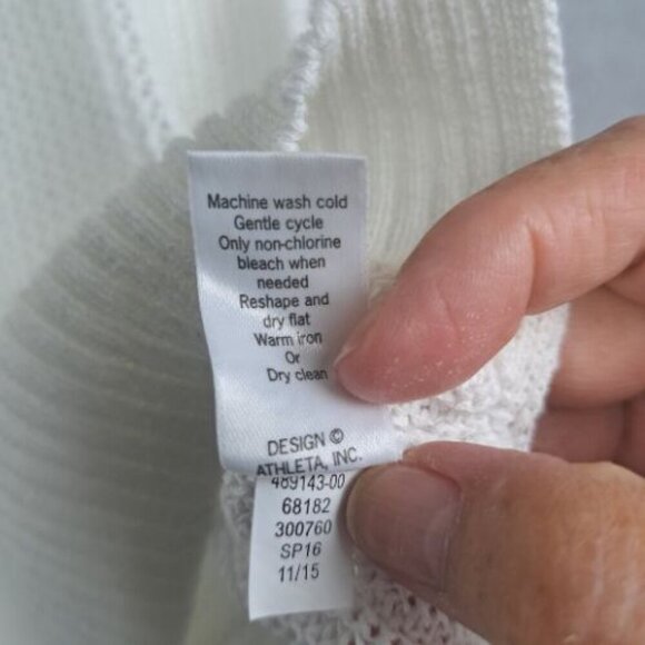 Athleta Open Knit Mesh Pullover Sweater - Picture 8 of 8